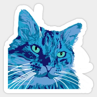 Onion the Blue Cat Sticker